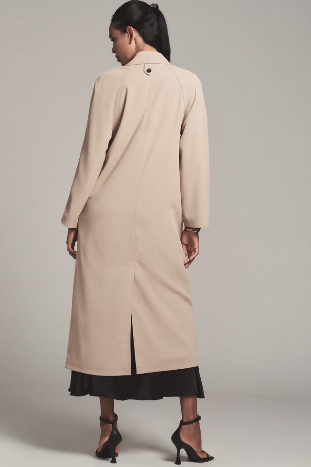 Avec Les Filles Draped Double-Breasted Trench Coat #1