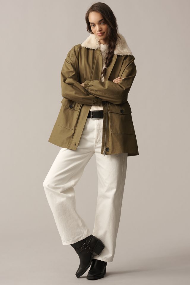 Avec Les Filles Oversized Cinched Utility Jacket #3