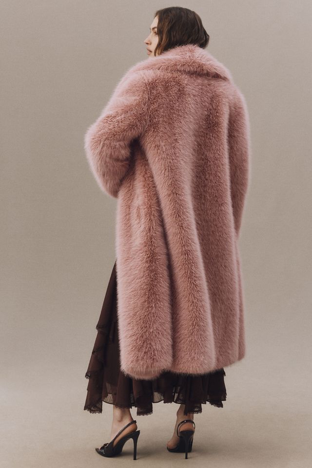 Avec Les Filles Faux Fur Long Coat #2