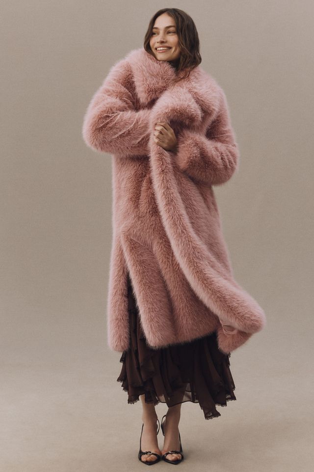 Avec Les Filles Faux Fur Long Coat #1