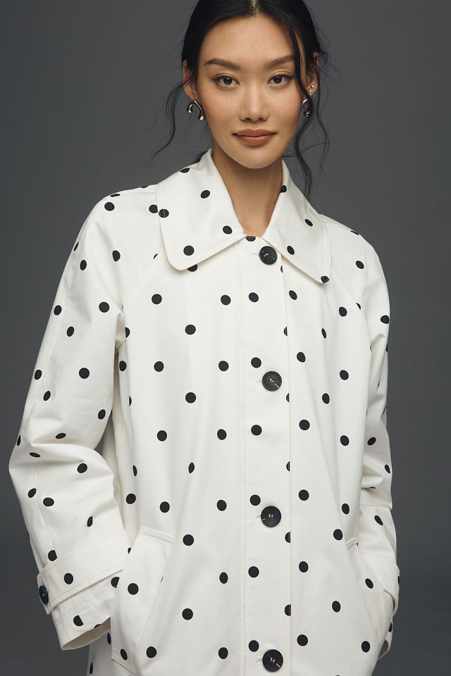 Avec Les Filles Polka Dot Car Coat | Anthropologie