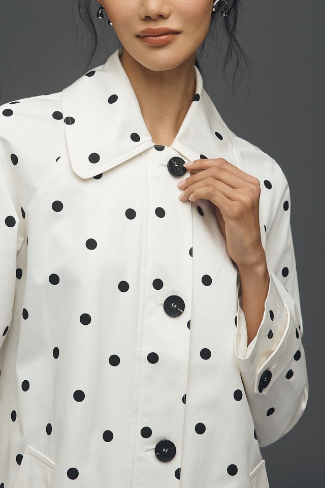 Avec Les Filles Polka Dot Car Coat #3
