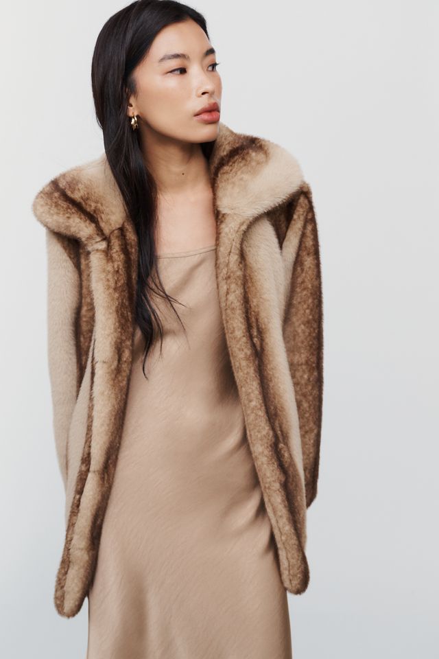 Avec Les Filles Short Faux Fur Coat #3