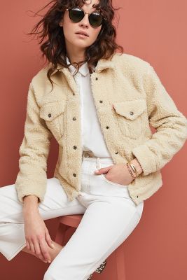 Levis all over 2025 sherpa trucker jacket