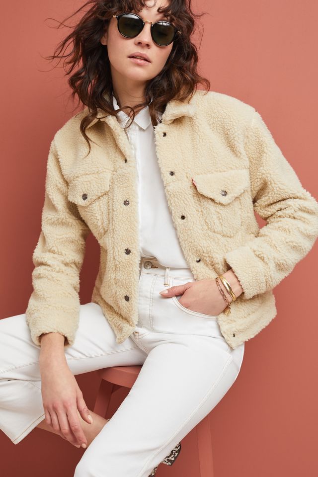 All over sherpa shop trucker jacket levi's