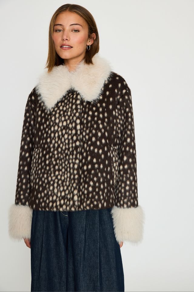 By Anthropologie Faux-Fur Jacket #3