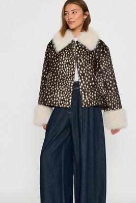 By Anthropologie Faux-Fur Jacket