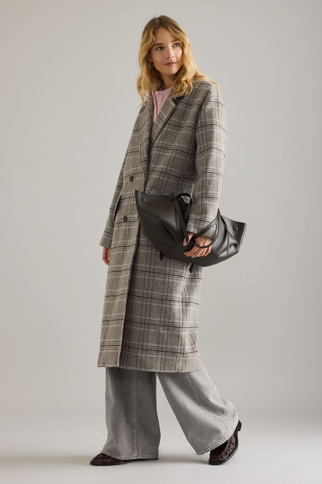 Manteau à carreaux en mélange de laine Selected Harper #2