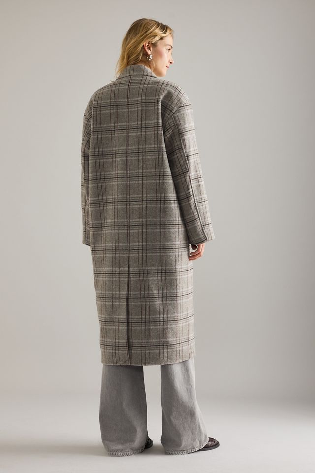 Manteau à carreaux en mélange de laine Selected Harper #1