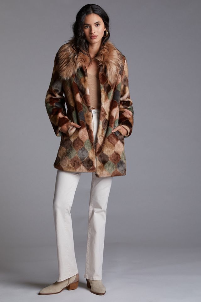 Diamond Faux Fur Coat #2