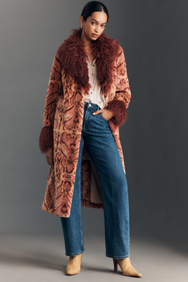 Unreal Fur Cuvee Rose Faux-fur Coat Jacket In Pink