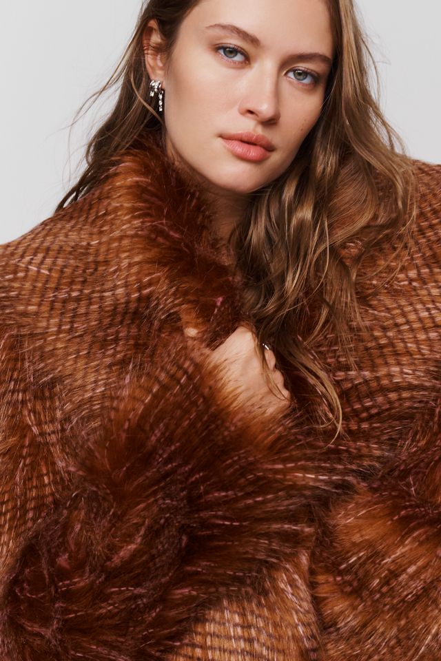 Unreal Fur Field of Dreams Faux Fur Coat #1