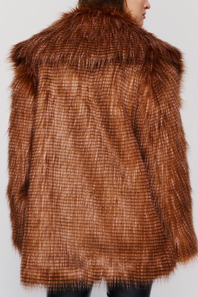 Unreal Fur Field of Dreams Faux Fur Coat #3