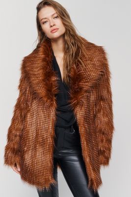 Unreal Fur Field of Dreams Faux Fur Coat