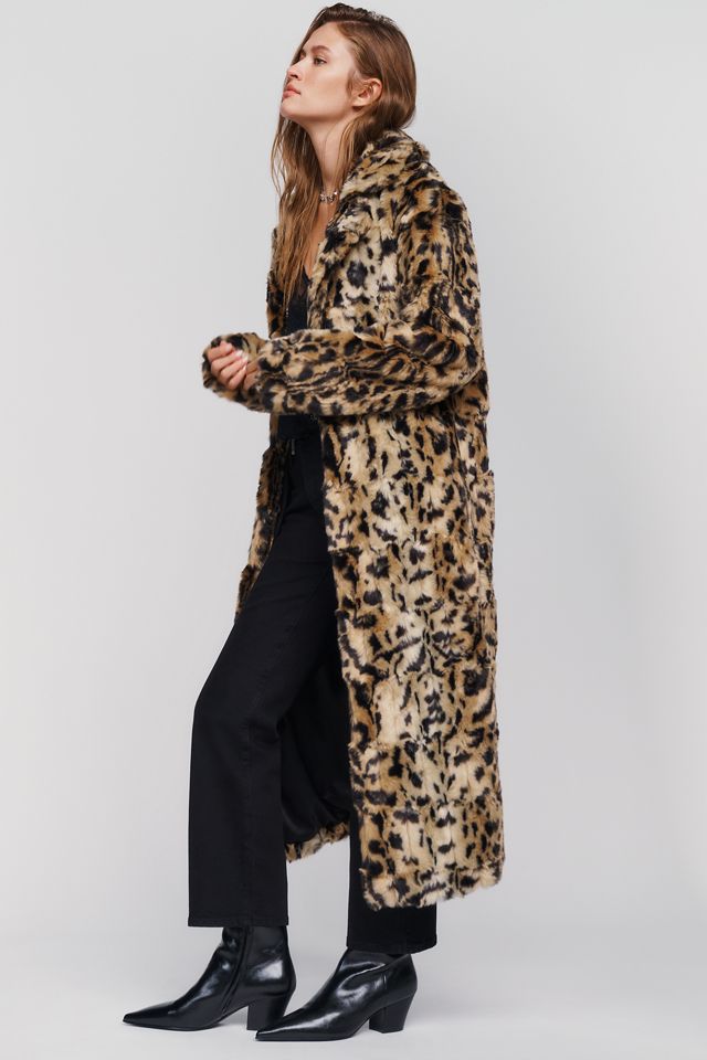 Unreal Fur Long Song Faux Fur Coat #4