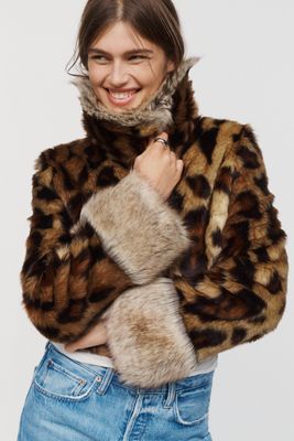 Unreal Fur Tiger Print Jacket