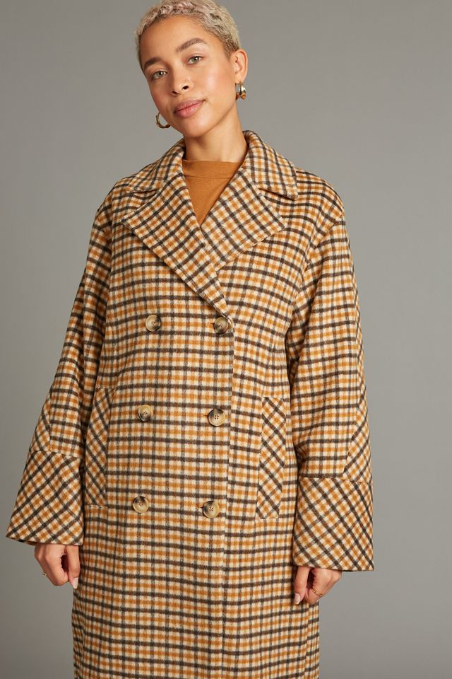Selezionato Femme Ellen Check-Print Wool Coat #1
