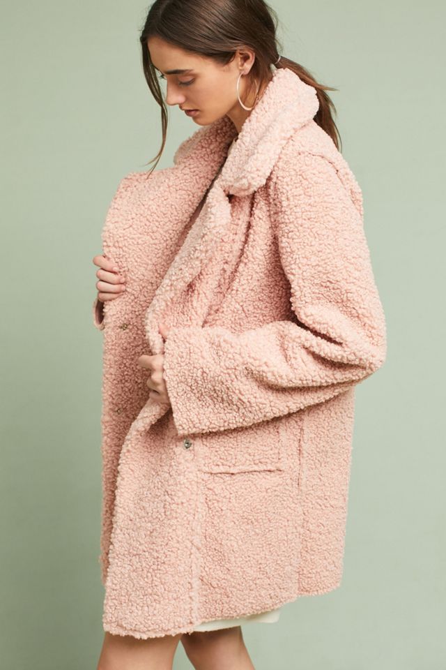 Blushed Sherpa Coat #1
