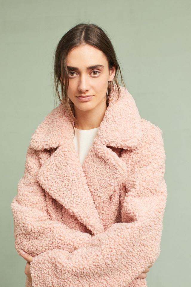 Blushed Sherpa Coat #2