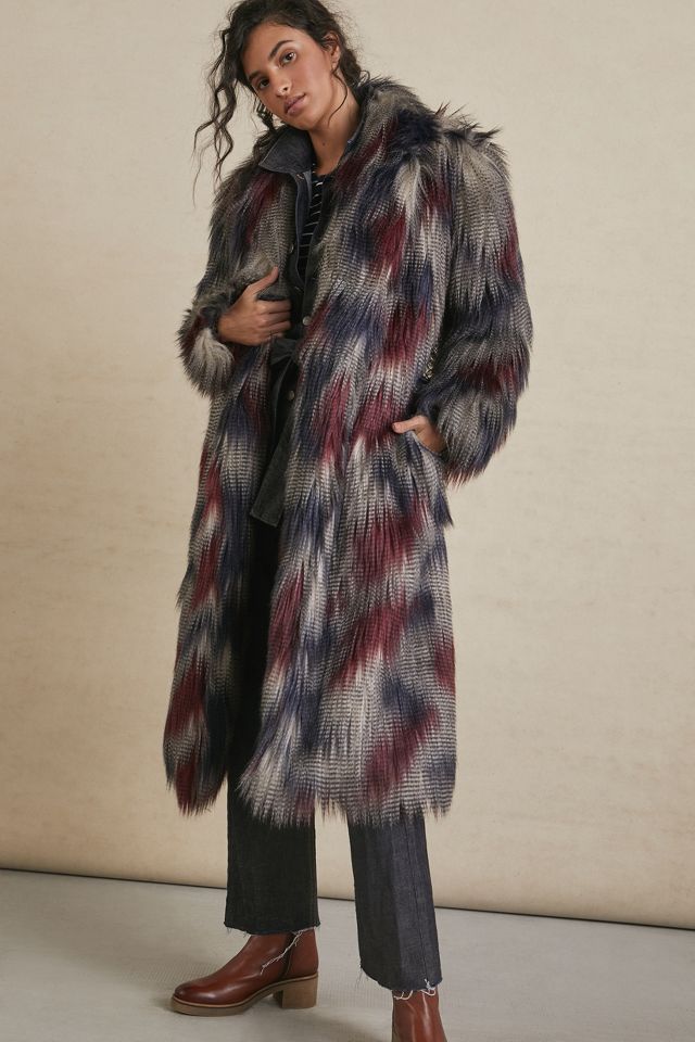 Faux fur shop coat anthropologie