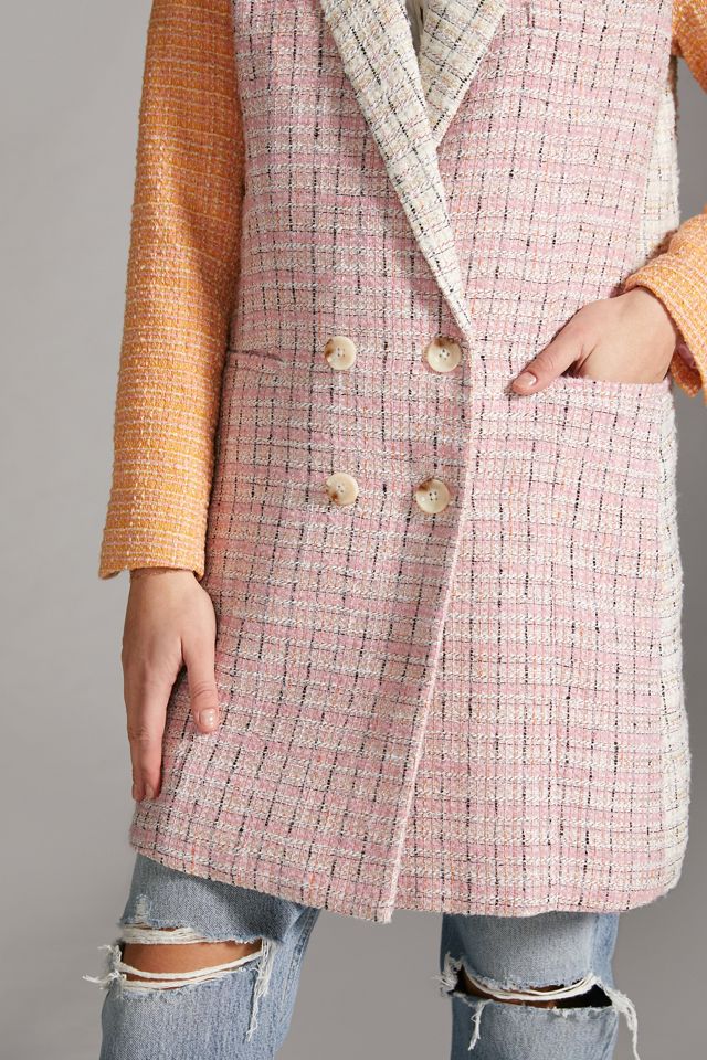 Hutch Mixed-Plaid Blazer #1