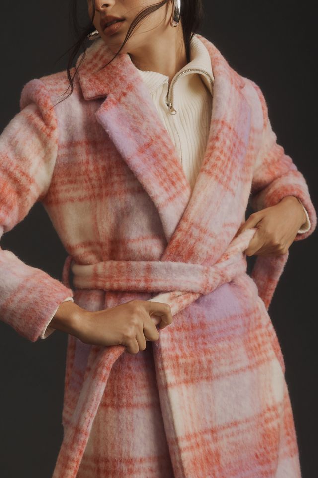 Hutch Check Tie-Waist Midi Coat #4