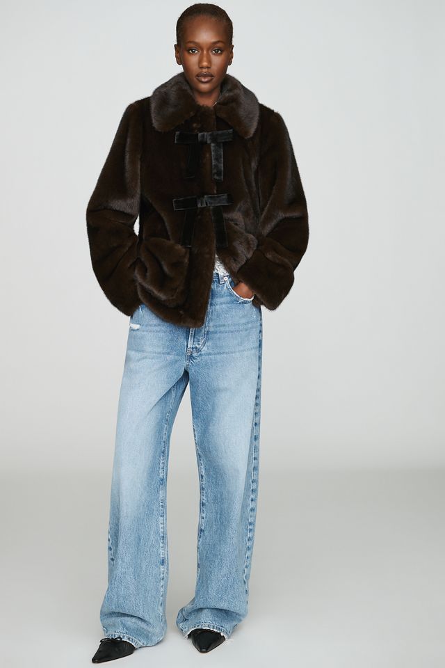 Hutch Faux-Fur Bow Jacket #2
