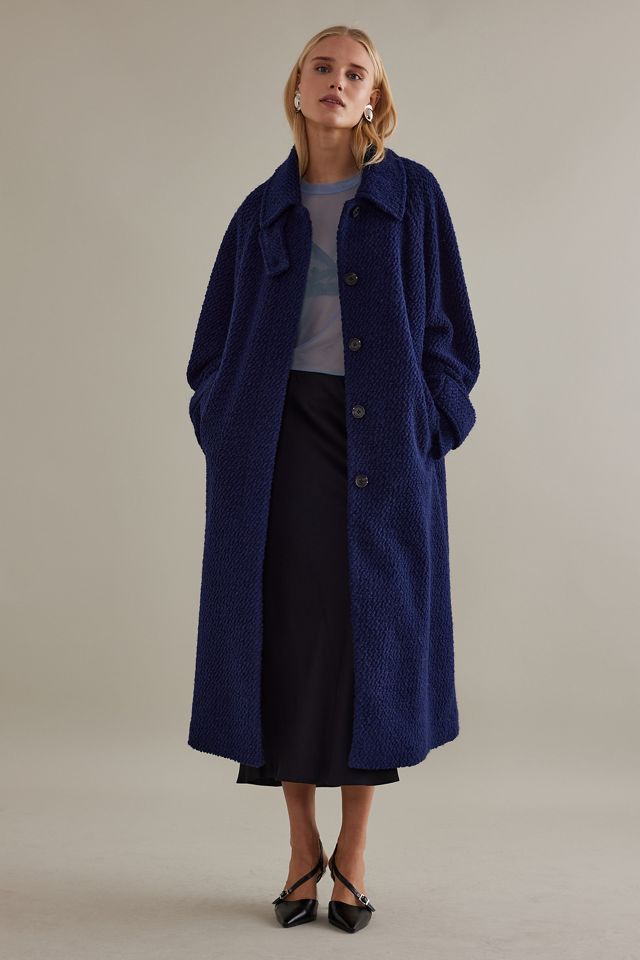 Slouchy Textured Maxi Coat #2