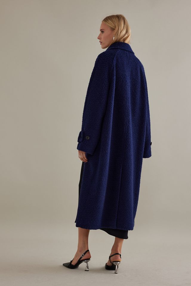 Slouchy Textured Maxi Coat #5