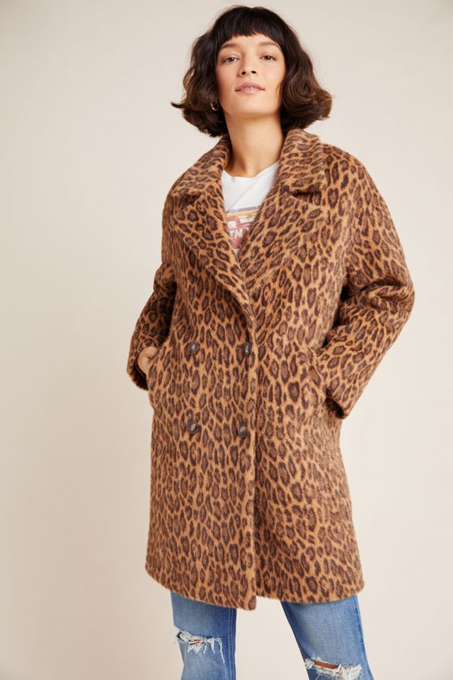 Henrietta Double-Breasted Leopard Coat #1