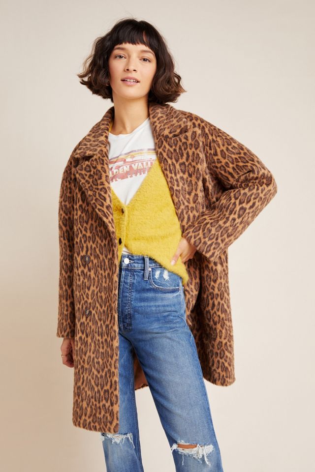 Henrietta Double-Breasted Leopard Coat #4