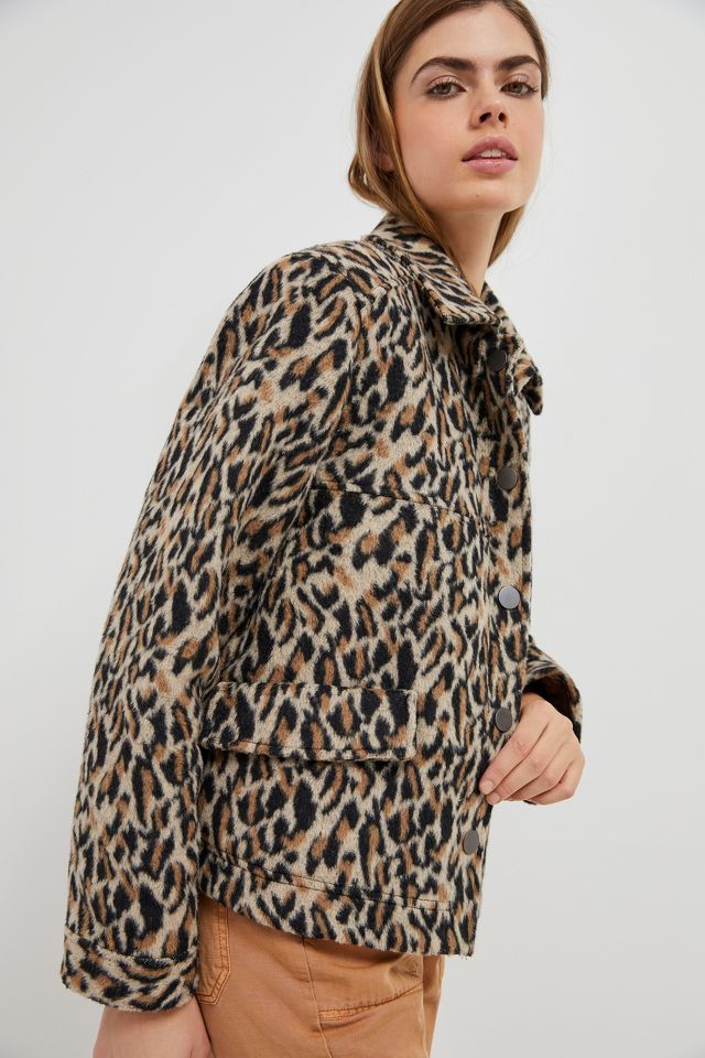 Anthropologie cheetah coat shop