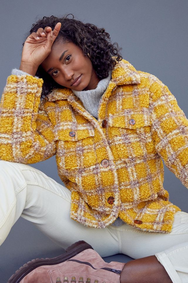 Anthropologie plaid sale jacket