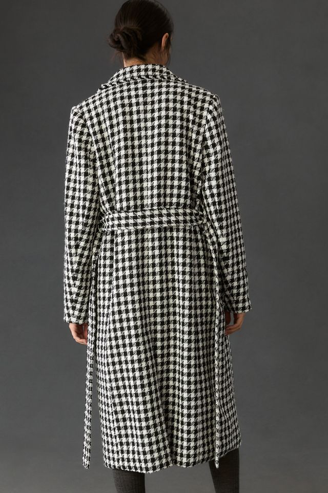 Noize Una Houndstooth Trench Coat #1