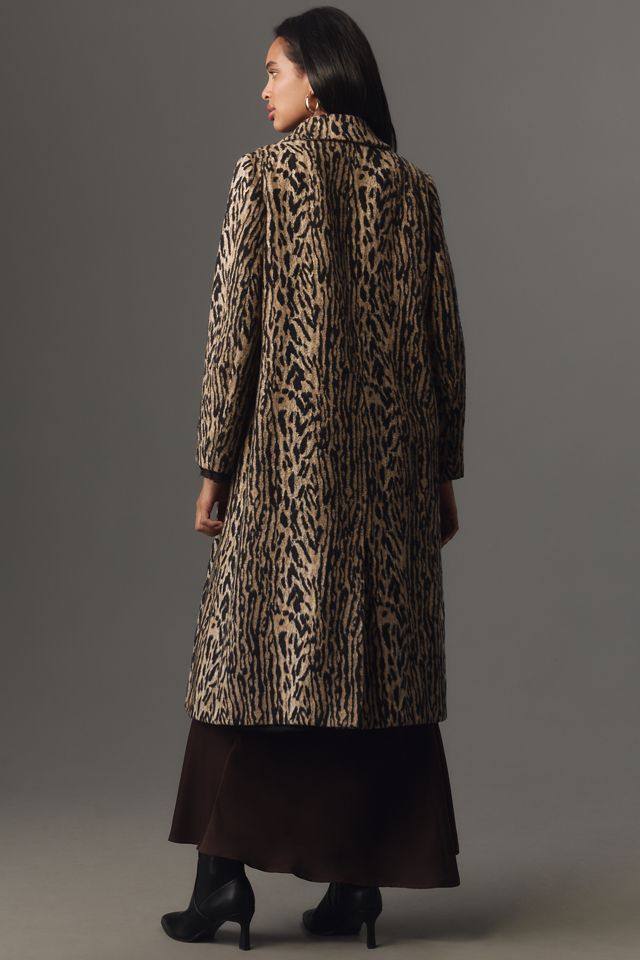 RIXO Milly Leopard Long Coat #2