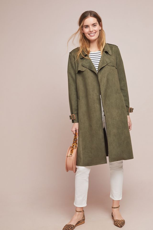 Harley faux suede on sale trench