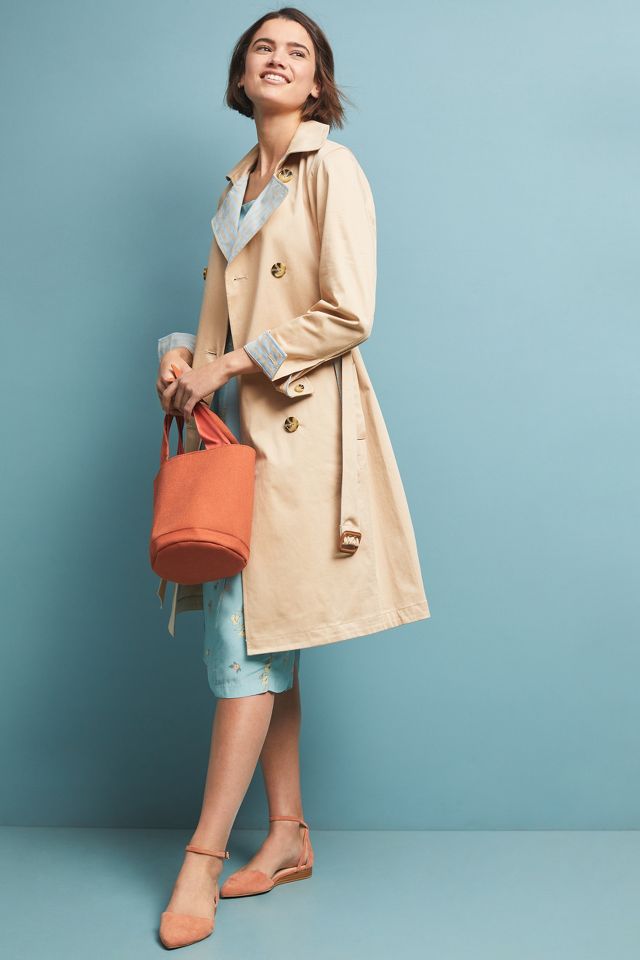 Anthropologie trench outlet coat