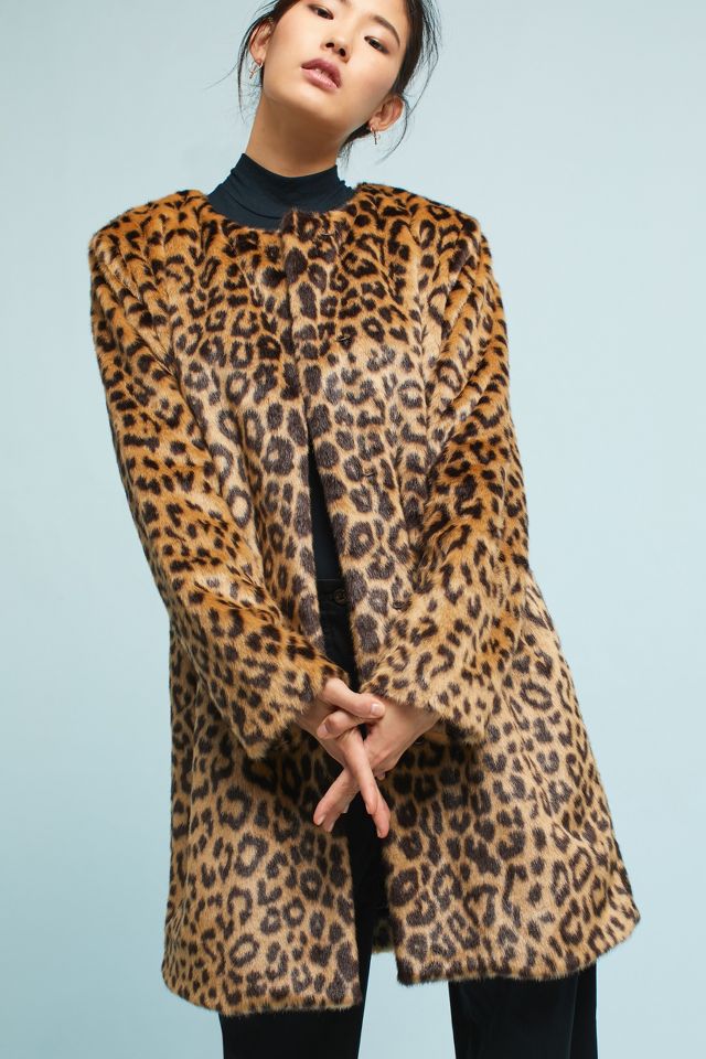 Anthropologie 2025 leopard coat