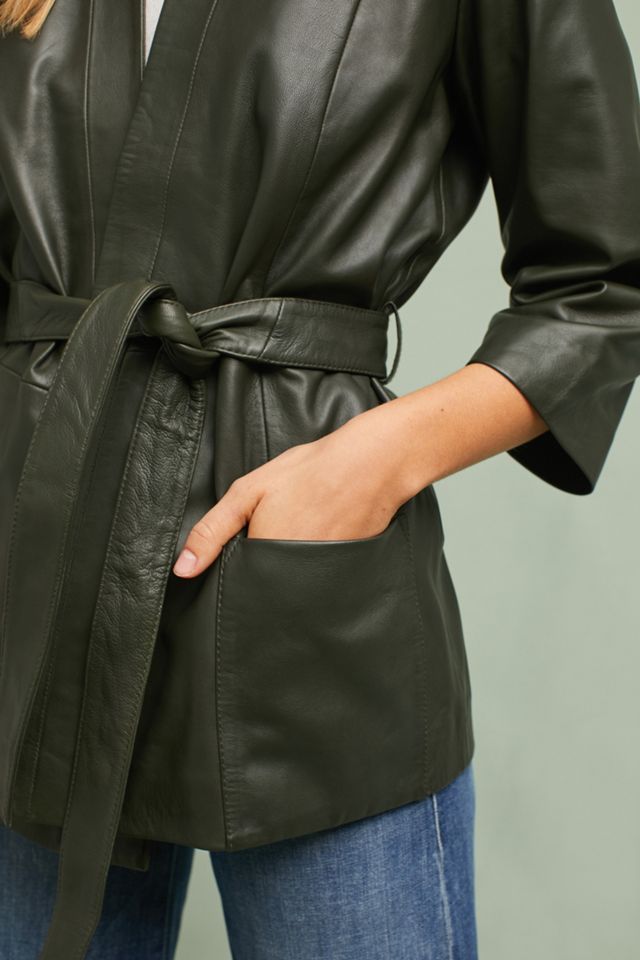 Leather Wrap Jacket #3