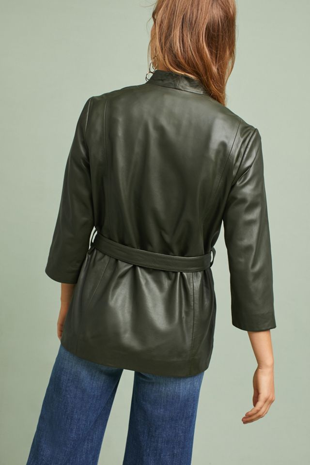 Leather Wrap Jacket #4