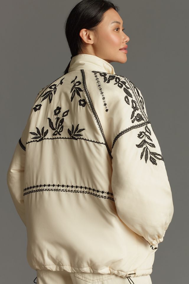 Cappotto Imbottito Ricamato di Anthropologie #2