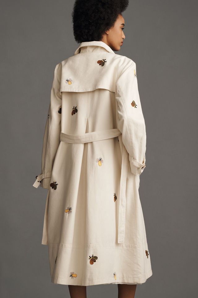Maeve Embroidered Trench Coat #1