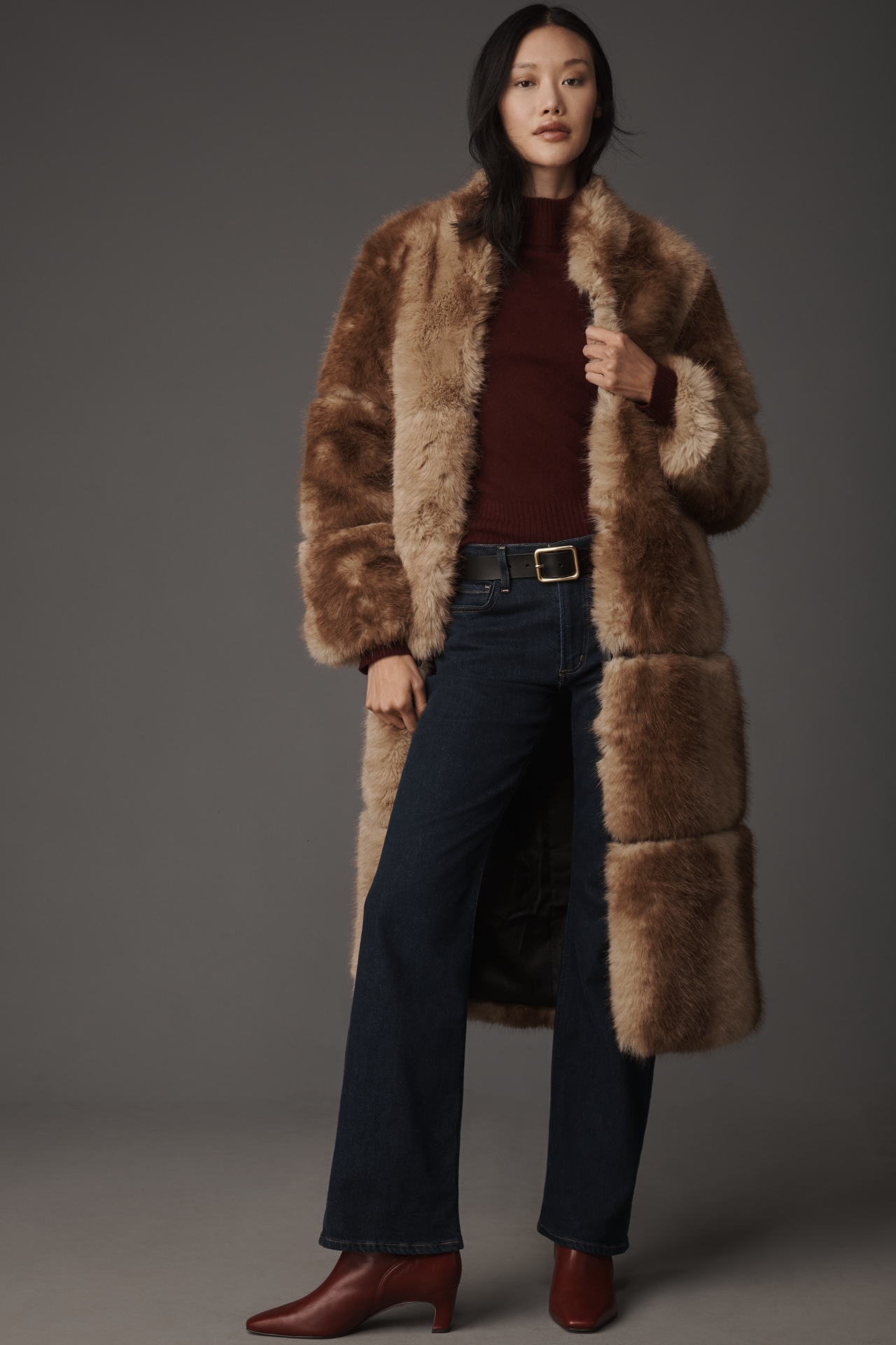 APPARIS Sylke Mink Faux-Fur Coat