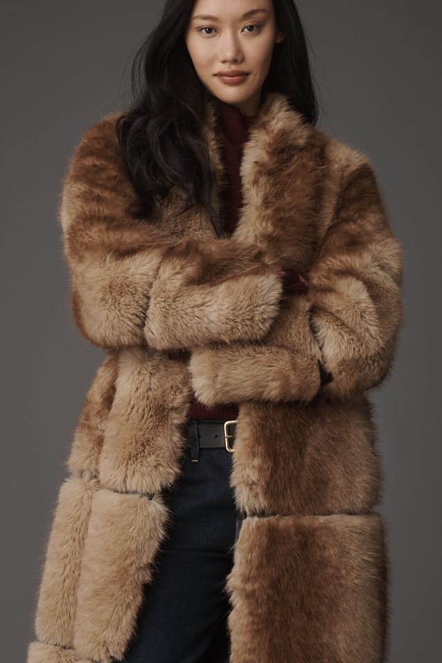 APPARIS Sylke Mink Faux Fur Coat #3