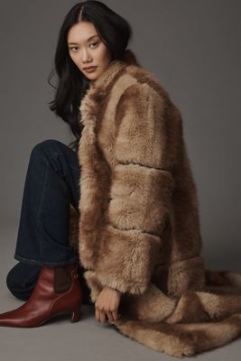APPARIS Sylke Mink Faux Fur Coat