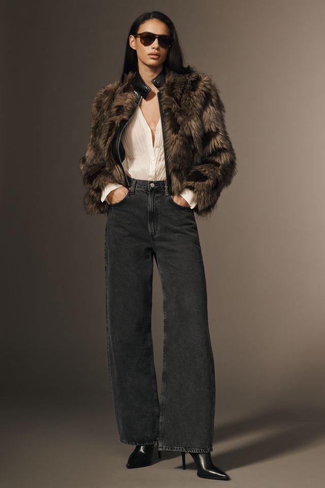 APPARIS Lillet Patchwork Faux-Fur Jacket #2