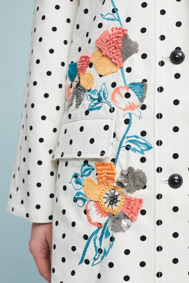 Polka Dot Peacoat #1