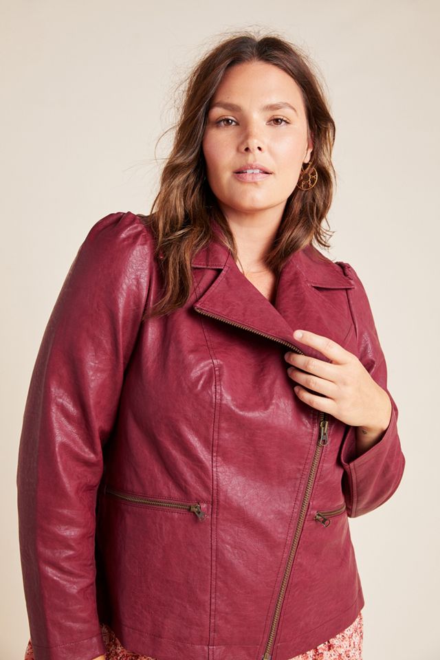 Petula Puff-Sleeved Moto Jacket #6
