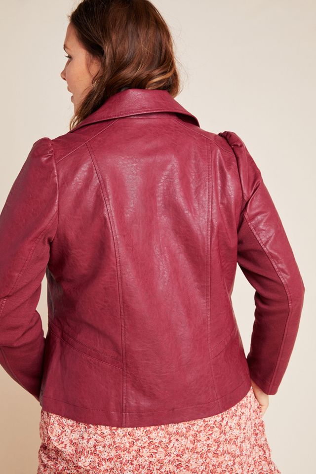 Petula Puff-Sleeved Moto Jacket #8