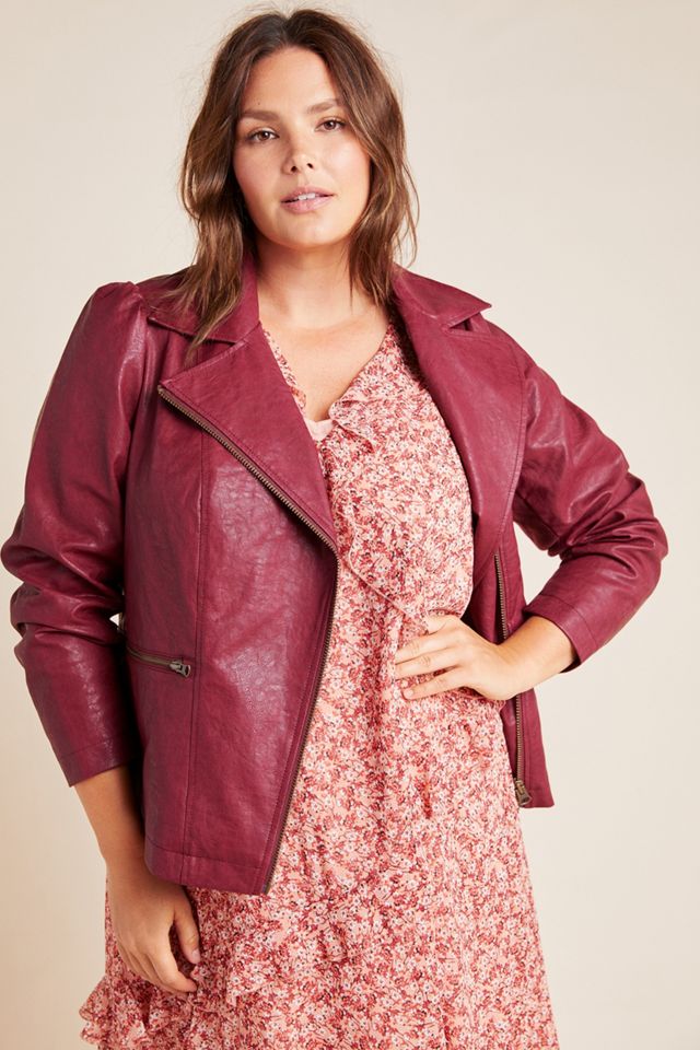 Petula Puff-Sleeved Moto Jacket #4
